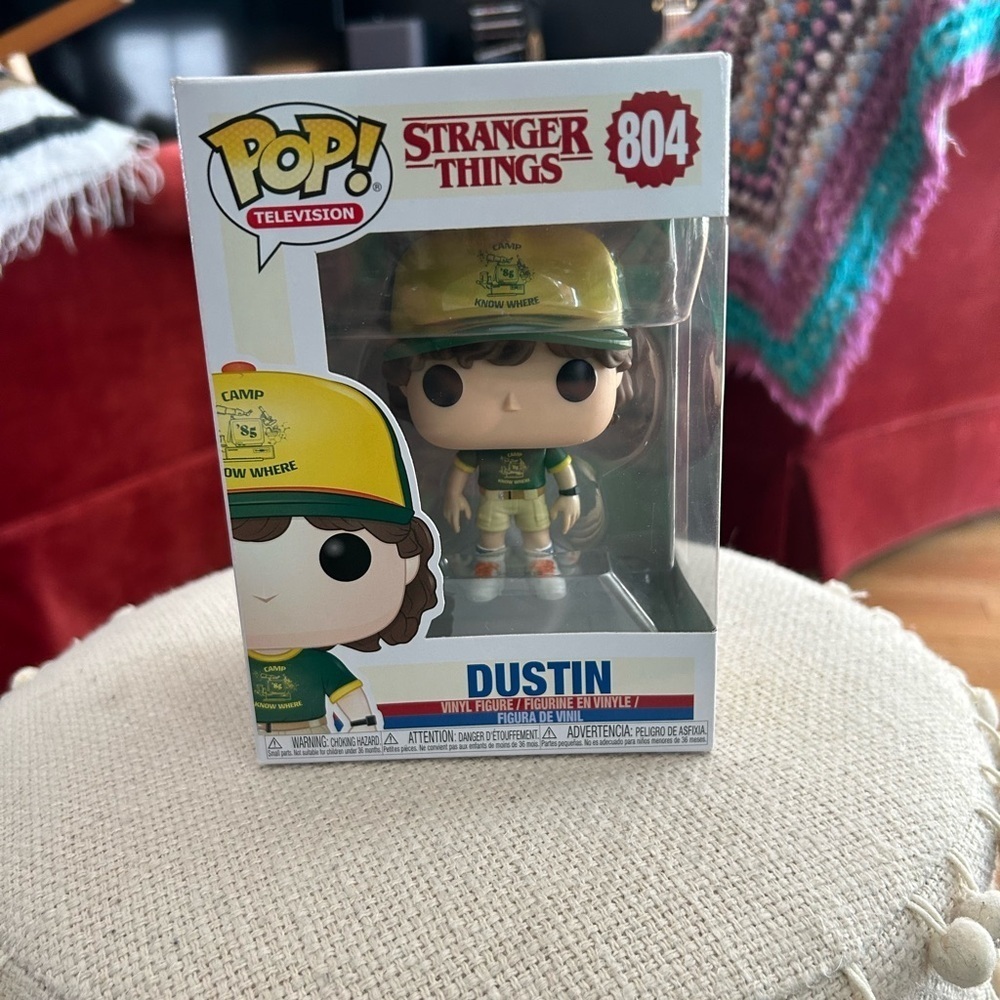 Funko Pop Stranger Things Dustin #804 Camp Know Where Vinyl Figure